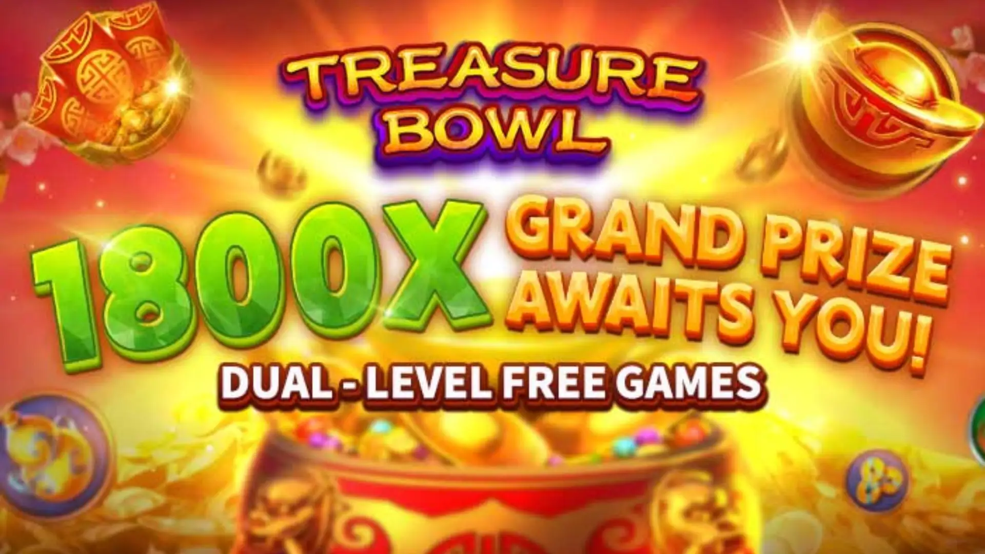 Multiplicadores Treasure Bowl 967 - 7777x Máximo com Tigela Dourada